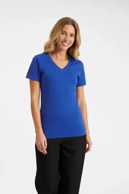 Ladies Classic V Neck T Shirt