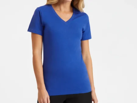 Ladies Classic V Neck T Shirt