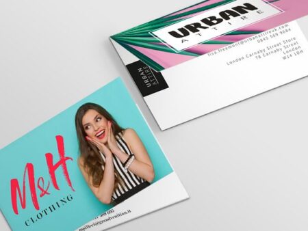 Folded Business Cards