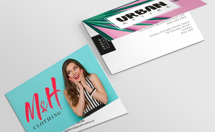 Folded Business Cards