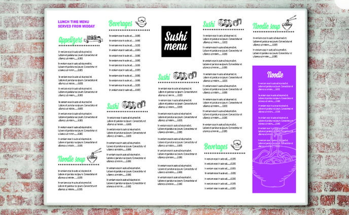 Wall Menus