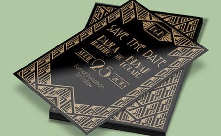 Gloss Laminated Save The Date Cards