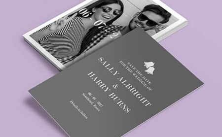 Matt Laminated Save The Date Cards
