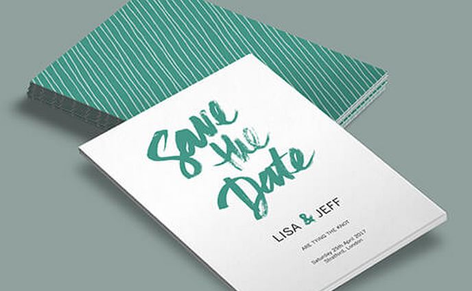 Pulp Save The Date Cards