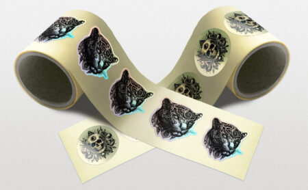 Shiny Stickers on Rolls